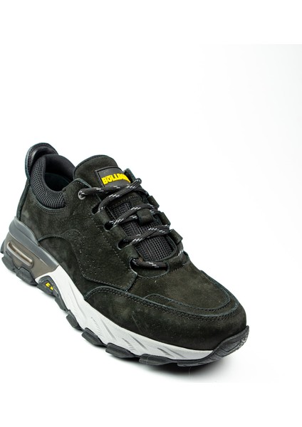 250011 Siyah Nubuk Deri Erkek Günlük Ayakkabı