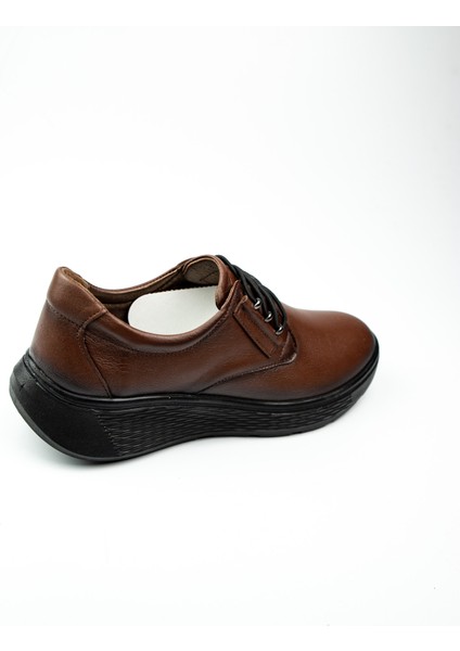 020 Kahverengi Deri Kadın Günlük Ayakkabı fırsatları