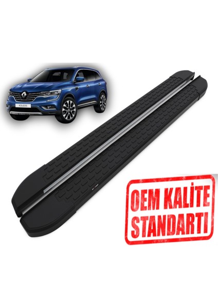 Koleos 2017 2025 Araca Özel Nevada Siyah Yan Basamaklık
