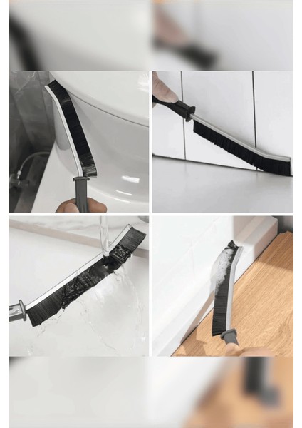 2 Adet Derz, Banyo, Mutfak, Lavabo ve Pencere Ince Temizlik Fırçası