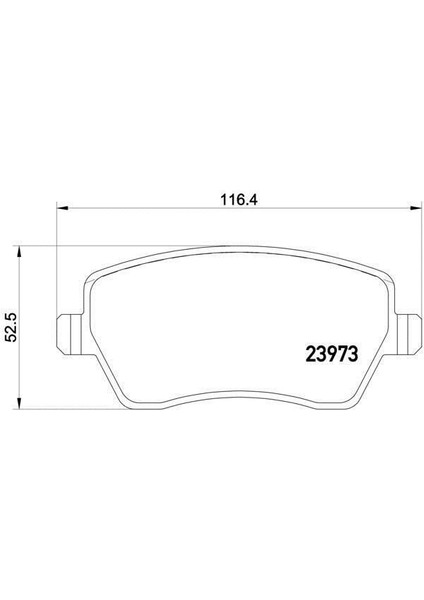 Renault Captur Ön Fren Balata (2013-2017) 0.9 CM00402