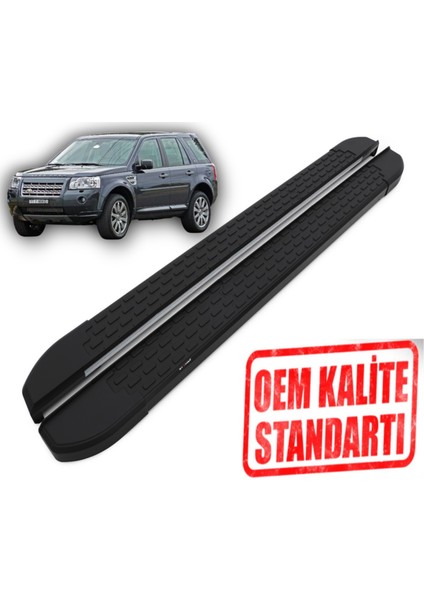 Freelander 2006 2010 Araca Özel Nevada Siyah Yan Basamak