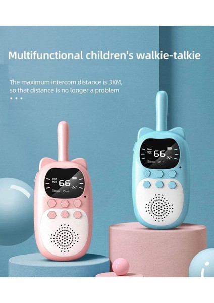 Çok Fonksiyonlu Çocuk Telsizi Walkie Talkie Interkom Ikili Paket