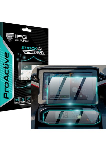 Honda 2020-24 CRF1100L Africa Twin Gösterge Paneli Için 9h Nano Ipg Proactive Ekran Koruyucu