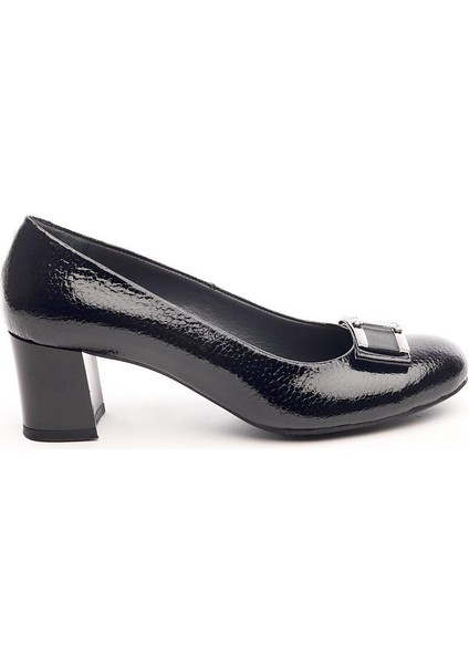 Hakiki Deri Tokalı Kadın Topuklu Ayakkabı