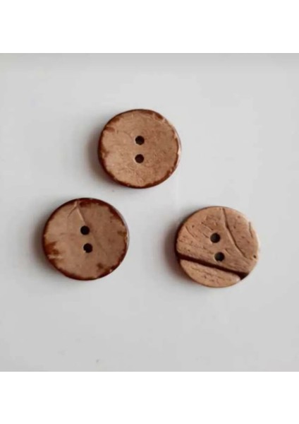 Ahşap Cocanat Düğme 15’li Paket 28 Boy 18 mm fiyatları