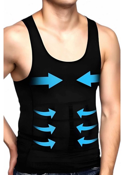 Erkek Vücut Şekillendirici Göğüs ve Göbek Toparlayıcı Sıkılaştırıcı Nefes Alan Atlet Korse indirimleri