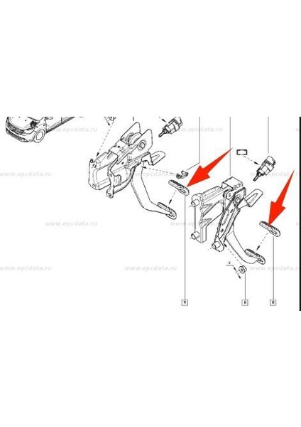 Renault Renault Express Kango Debriyaj Pedal Lastiği (2001-2024) 1.5cdı CM00430