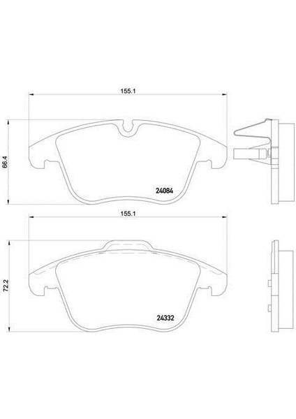 Citroen C5 Ön Fren Balata (2008-2015) 1.6 Hdı, 2.0 Hdı, 1.6 L Thp CM00037 fiyatları