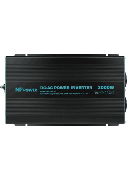 Np Power 12V 3000W Tam Sinus Inverter