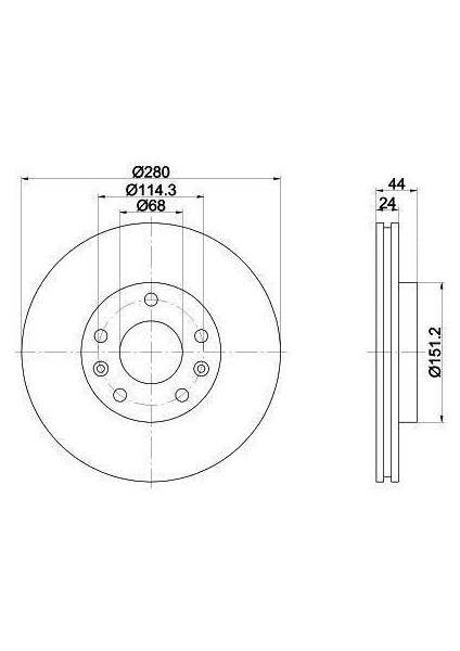 Renault Fluence Ön Fren Disk (2009-2016) 2.0, 1.6, 1.5 DCI, 1.6 DCI 402060010R