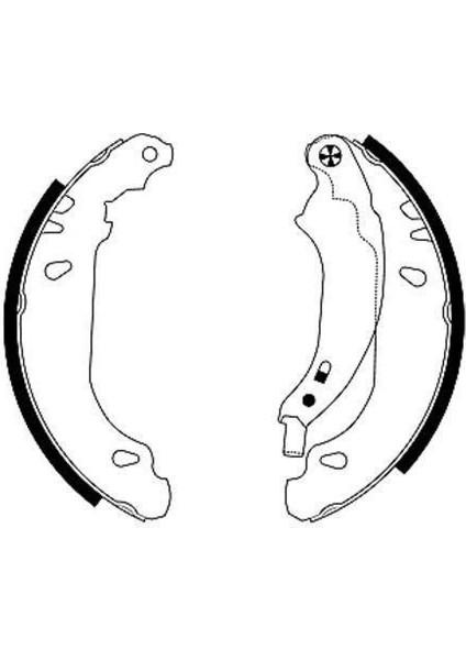 Renault Clio Symbol Arka Fren Balatasi (1998-2007) 1.4 CM00397