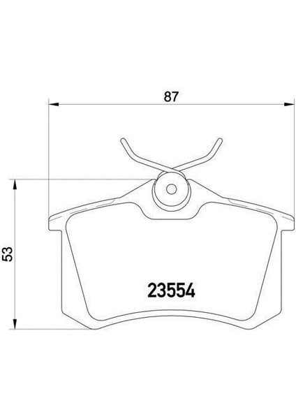 Volkswagen Touran Arka Fren Balatasi (2003-2007) 1.4tsı CM00517