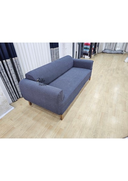 Kaliteli Yarı Kaplama 3lu 1 Adet Ağaç Desen Koltuk, Kanepe,çekyat Örtüsü,likrali,lastikli,