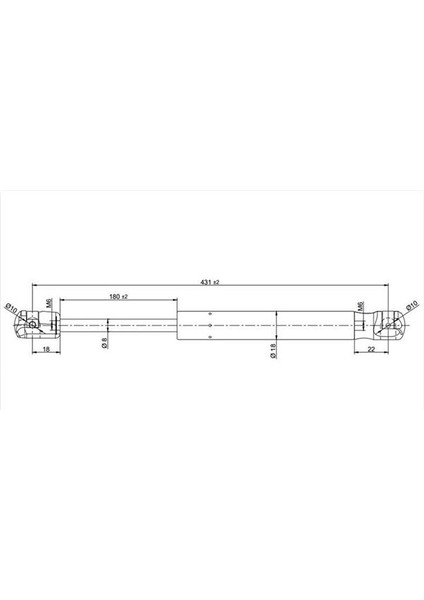 Chevrolet Captiva Ön Kaput Amortisör (2006-2014) 2.0 CM00017