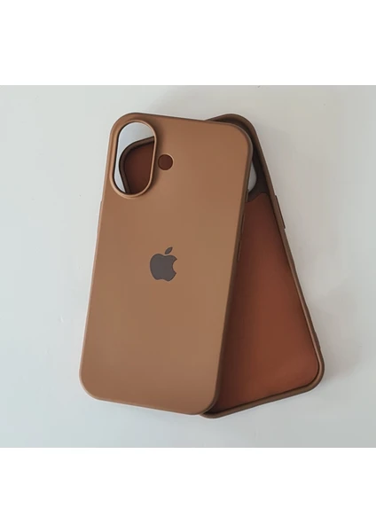 Pirok Store iPhone 16 Uyumlu Lansman Içi Kadife Esnek Silikon Kılıf