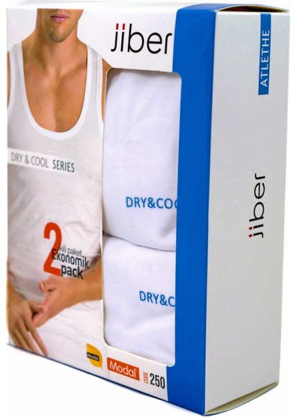 Modal Kumaş 2'li Atlet - 250 - %48 Modal %48 Pamuk %4 Elestan