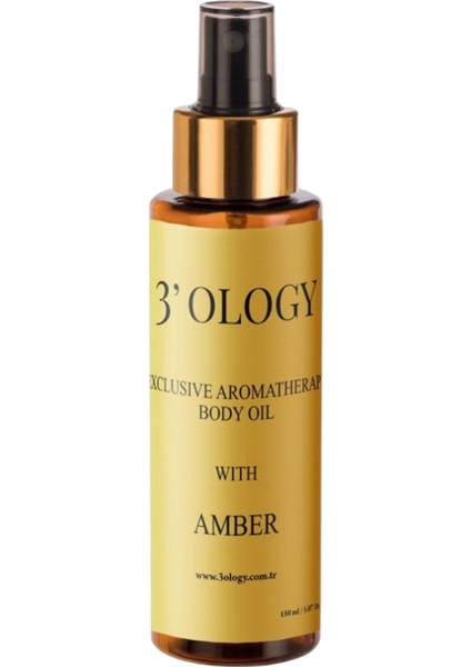 Aromaterapi Lüks Işıltı Katan Vücut Bakım Yağı Amber 150ML.