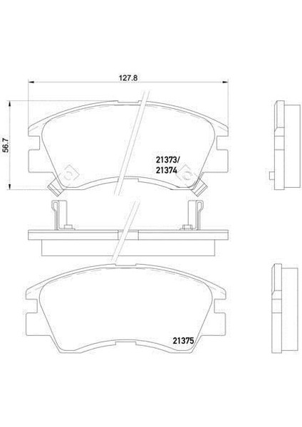 Mitsubishi L300 Ön Fren Balata (1998-2012) 2.5 CM00278 fiyatları