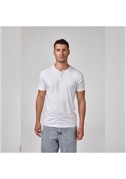 Erkek Kısa Kollu Düğmeli T-Shirt