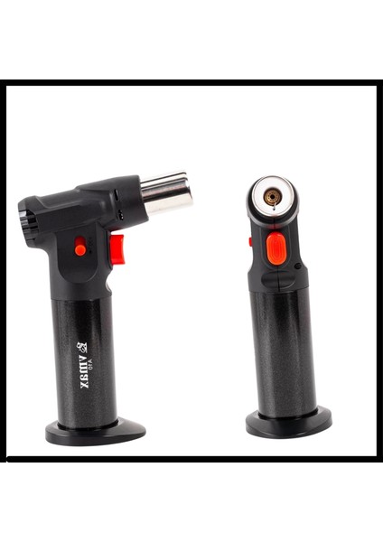 Uyguna-Yakala Siyah Metal Başlıklı Doldurulabilir Pürmüz ÇAKMAK-KYKT.208