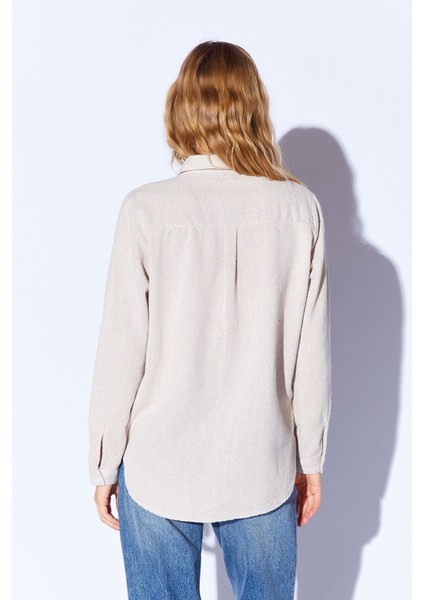 Taş Apoletli Pamuk Kadın Gömlek indirimleri