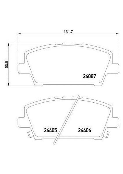 Honda Civic Arka Fren Balatasi (2006-2012) 1.8, 1.4 CM00180 fiyatları