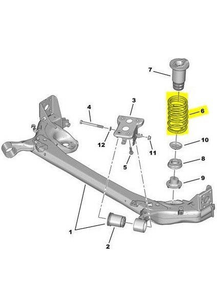 Fiat Fiorino Arka Helezon Yayi (2007-2016) 1.3, 1.4 CM00089