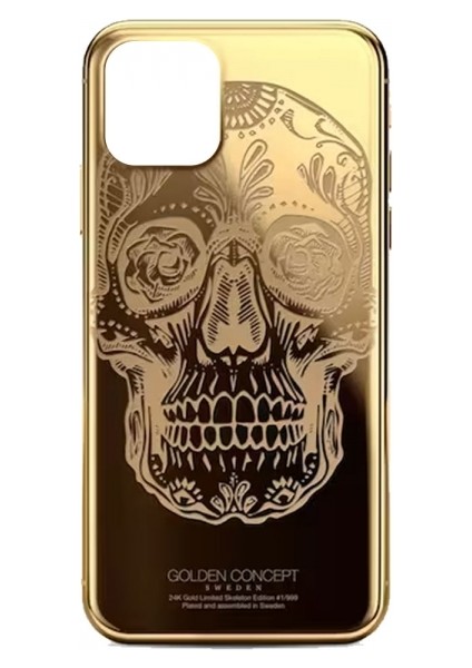 Apple iPhone 12 Pro Max Kuru Kafa Gold Kılıf