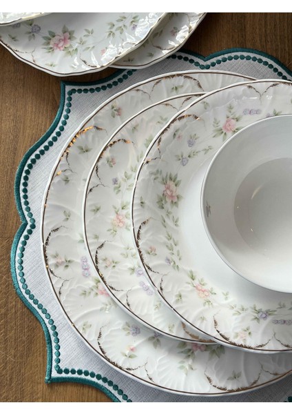Yemek Takımı Tıffany Flowers 58 Parça 12 Kişilik indirimleri