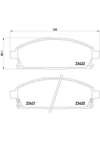 Nissan X-Trail Ön Fren Balata (2001-2007) 2.0 CM00304