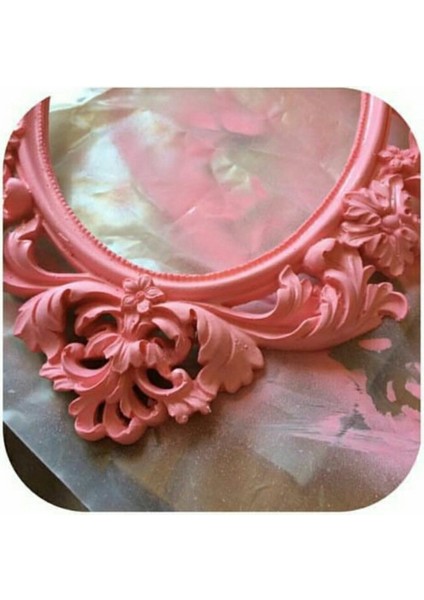 Yaprak Çiçek Kabartmalı 28cm Çerçeve Silikon Kalıp K-053 fiyatları