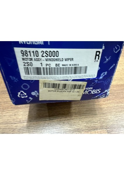 Mobis Hyundai IX35 Ön Silecek Motor 2010- 98110-2S000