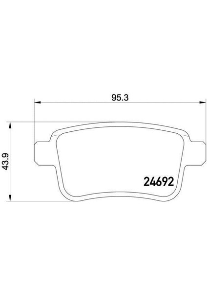Renault Kangoo Arka Fren Balatasi (2007-2021) 1.5 Dcı CM00388