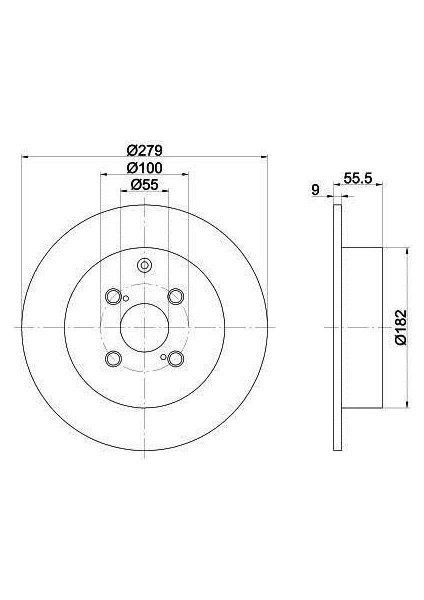 Toyota Corolla Arka Fren Diski (2004-2008) 1.4 CM00477 fiyatları