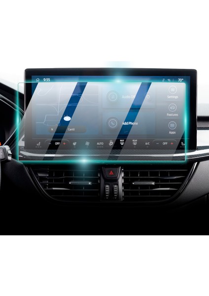Ford 2023-2024 Focus - Kuga - Escape 13.2 Inch Navigasyon Için 9h Nano Ipg Proactive Ekran Koruyucu