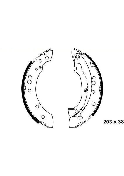 Citroen C2 Arka Fren Balatasi (2003-2009) 1.4, 1.4 Hdı CM00034