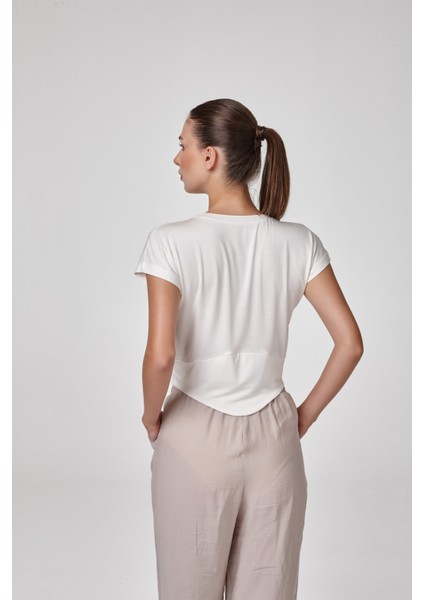 Kadın Kısa Kollu Sıfır Yaka Bluz - T-Shırt fiyatları