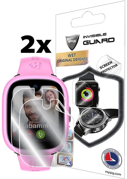 Wiky Watch 5 Plus Akıllı Çocuk Saati ile Uyumlu Ipg Hydrogel Ekran Koruyucu (2 Adet)