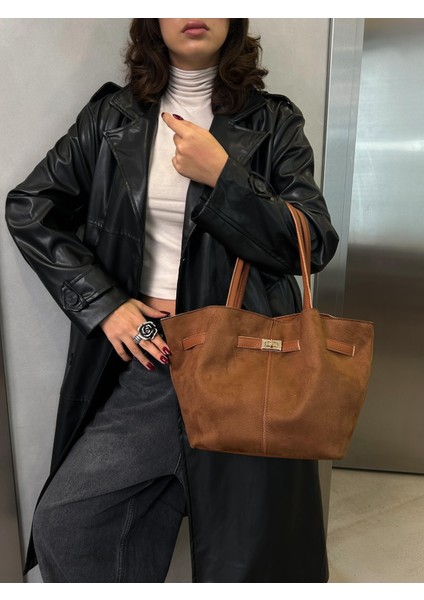 Tarya Süet Kemer Detaylı Kadın Omuz Çantası BP-4830O fiyatları
