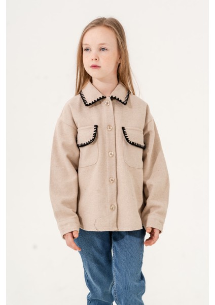 Kız Çocuk Renkli Kroşetalı Gömlek fiyatları