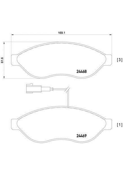 Fiat Ducato Ön Fren Balata (2006-2014) 2.2, 3.0 CM00088