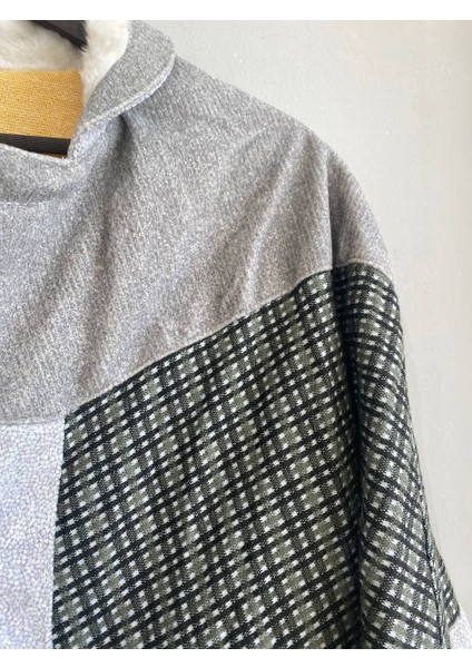 Vintage Oversize Retro Etnik Desenli Kürklü Ceket Gedk4 fırsatları
