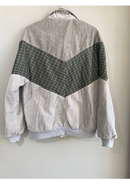 Vintage Oversize Retro Etnik Desenli Kürklü Ceket Gedk4
