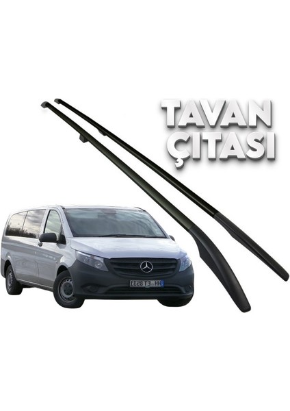 Vito Extra Uzun Şase Tavan Çıtası Siyah Renk 2014 Üzeri