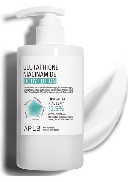 Glutathione Niacinamide Body Lotion - Glutatyon ve Niasinamid İçerikli Vücut Losyonu 300 ml