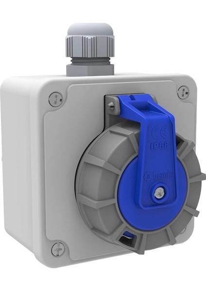Duvar Priz 1X16A IP68 BS1-1402-7510