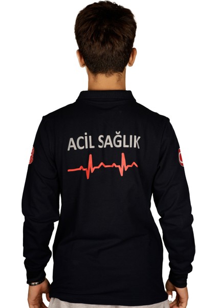 A Kalite 112 Acil Sağlık Polo Yaka Sweat Unisex Modeli