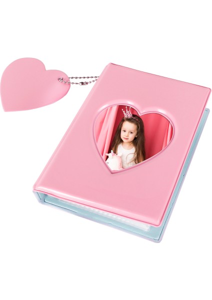 41 Fotoğraf Kapasiteli İnstax Mini Polakart Pembe Fotoğraf Albümü