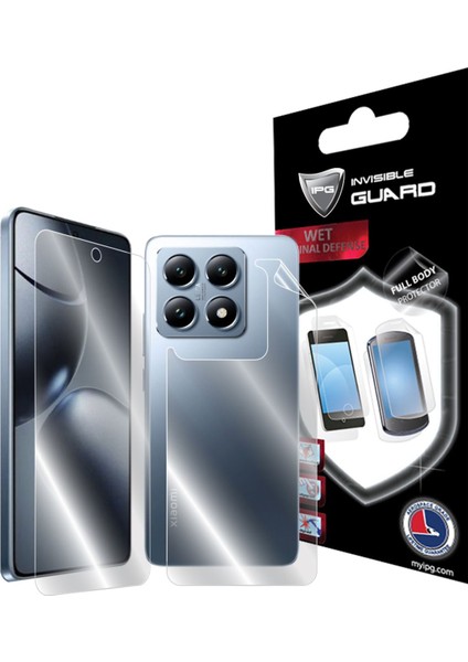 Xiaomi 14T Için Ipg Hydrogel Tam Kaplama (Ekran ve Arka Koruma)